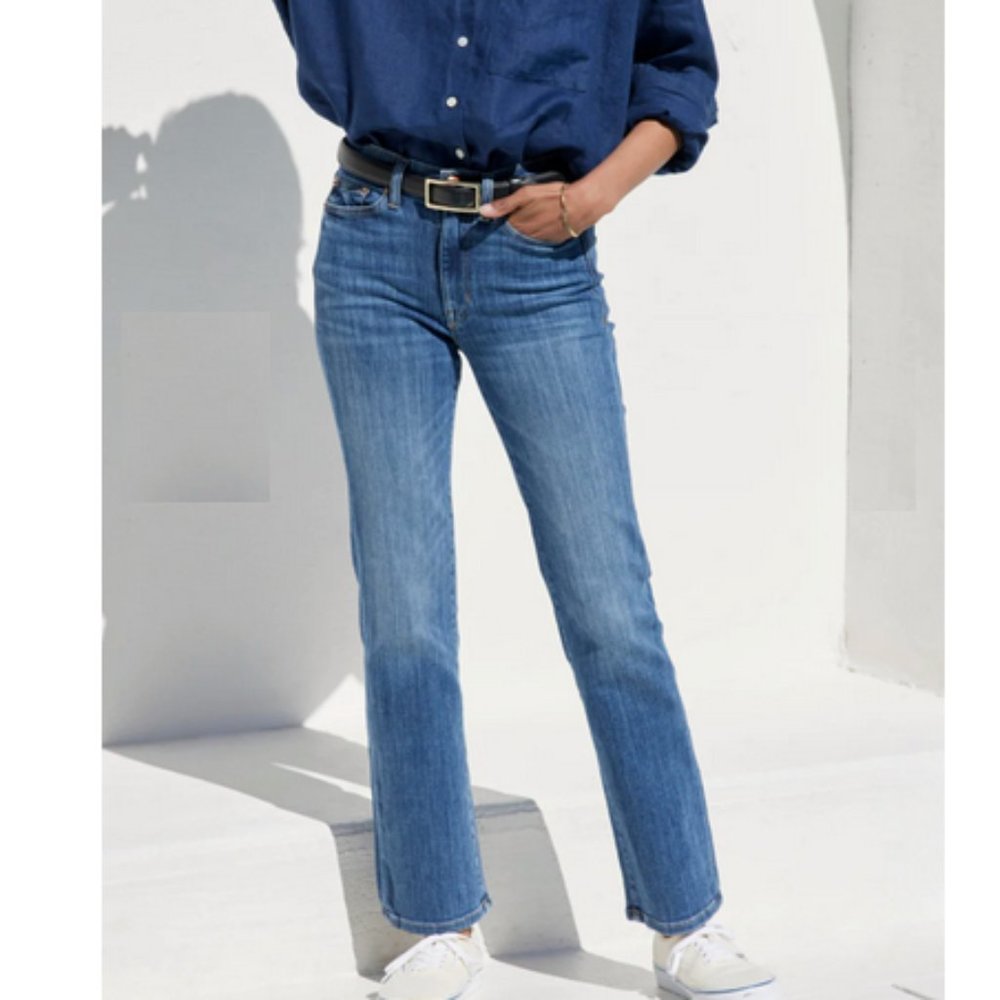 AYR Blue The Pop Jean Straight Ankle In Laid Back Size 27S